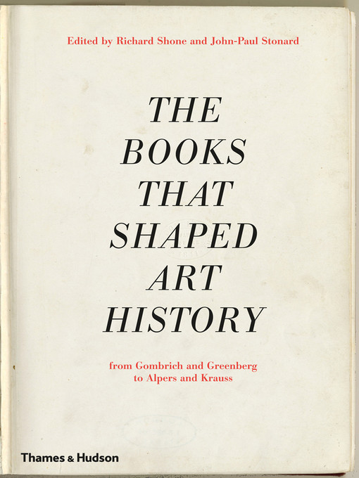 Title details for The Books That Shaped Art History by Richard Shone - Available